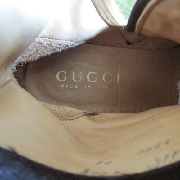 GUCCI- Blk Pony Boot - worn twice- Pony cut to look like Croco- size 45-Tom Ford - Picture 8 of 8